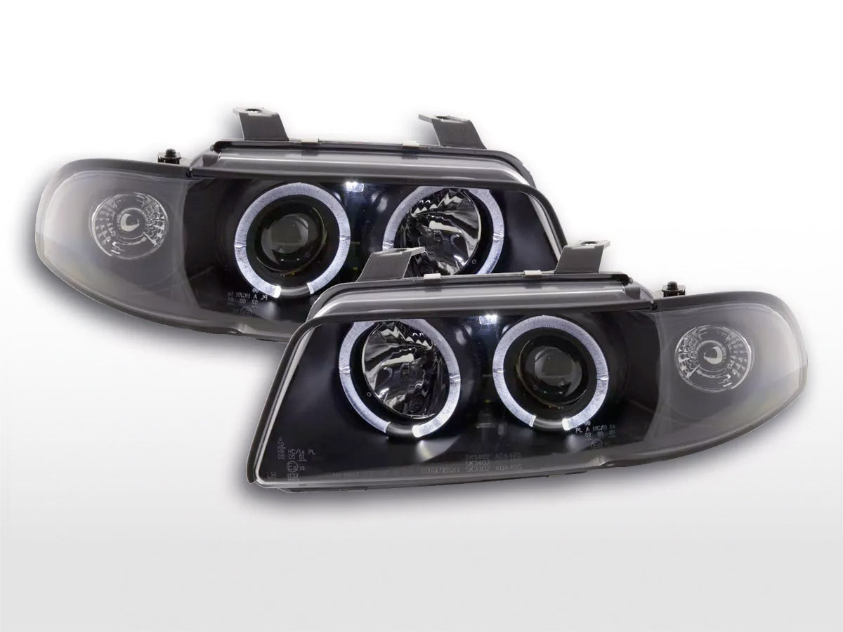 Scheinwerfer Set Audi A4 Typ B5 95-99 schwarz Scheinwerfer Set Audi A4 Typ B5 95-99 schwarz